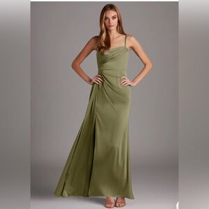 Azazie | Dresses | Azazie Bona Stretch Sating Elegant Olive Green Spaghetti Strap Dress A4 | Poshmark Azazie | Dresses | Azazie Bona Stretch Sating Elegant Olive Green Spaghetti Strap Dress A4 | Poshmark